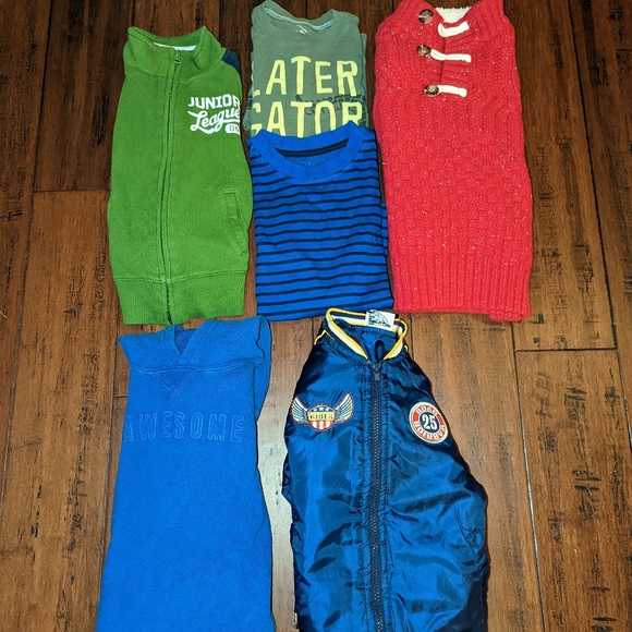 Boys 6 Piece Top Bundle All Size 4T - Picture 1 of 13